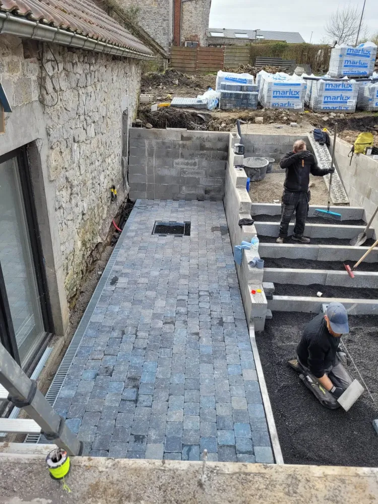 terrasse sur stave avancement