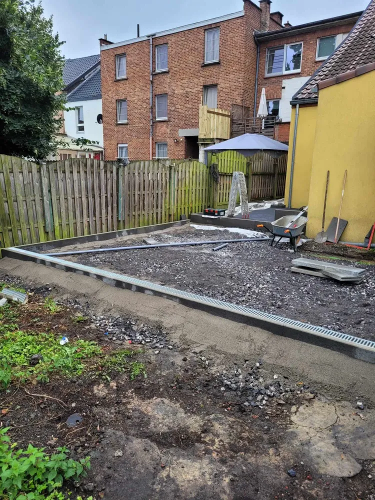 terrasse en travaux