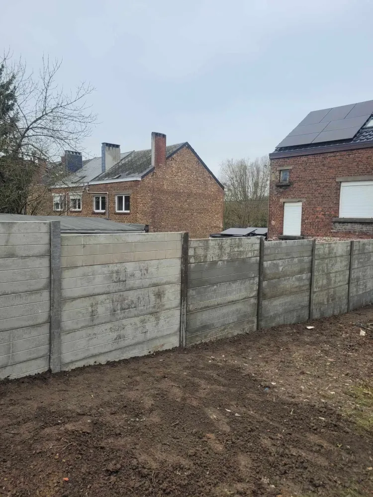 Palissade beton à Biercée