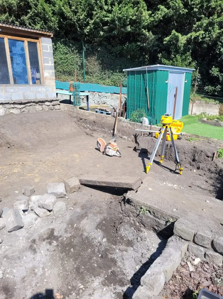travaux terrassement palissade