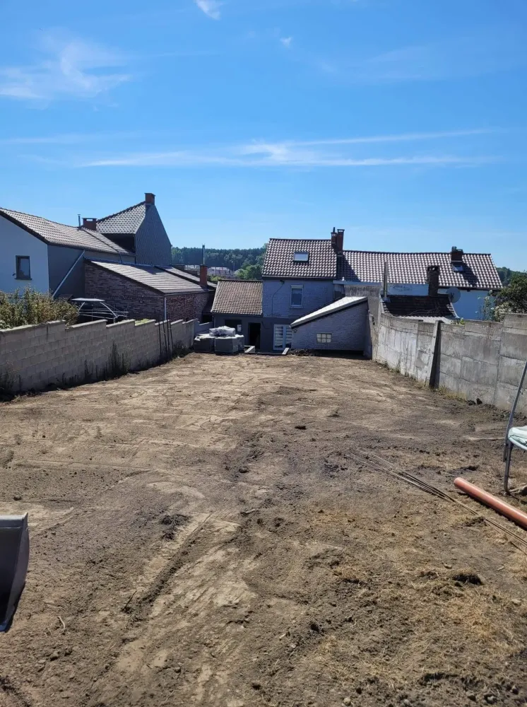 avant travaux terrassement
